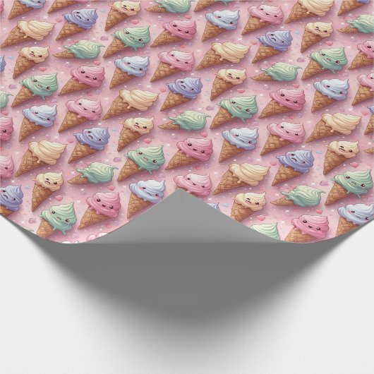 Kawaii Art Ice Geschenkpapier (Ecke)