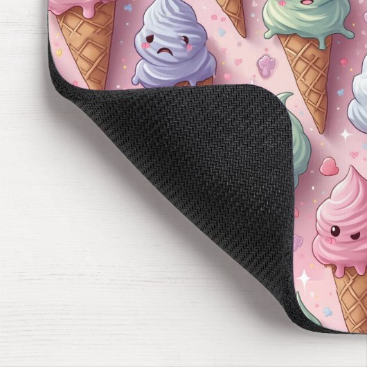 Kawaii Art Ice Mousepad (Ecke)