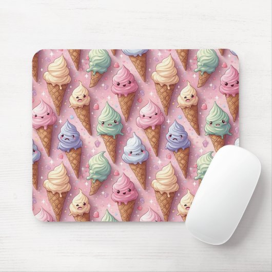 Kawaii Art Ice Mousepad (Mit Mouse)