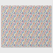 Kawaii Art Musical Notes Abstrakt Geschenkpapier (Flach)