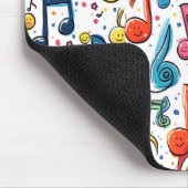 Kawaii Art Musical Notes Abstrakt Mousepad (Ecke)