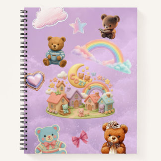 Kawaii-Ästhetik-Spiralblock Notizblock