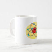 Kawaii Atom Kaffeetasse (Vorderseite Links)