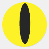 Kawaii-Augenkleber Runder Aufkleber (Vorderseite)