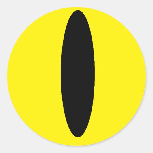 Kawaii-Augenkleber Runder Aufkleber (Vorderseite)