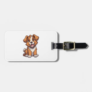 Kawaii Australian Shepherd Puppy Gepäckanhänger