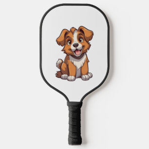 Kawaii Australian Shepherd Puppy Pickleball Schläger