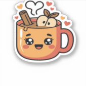 kawaii autumn tea Classic T-Shirt Aufkleber (Vorderseite)