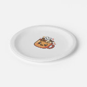 kawaii autumn tea Classic T-Shirt Pappteller (Schrägansicht)