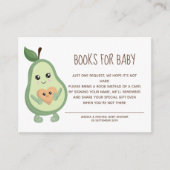 Kawaii Avocado Bücher für Baby Begleitkarte (Vorderseite)