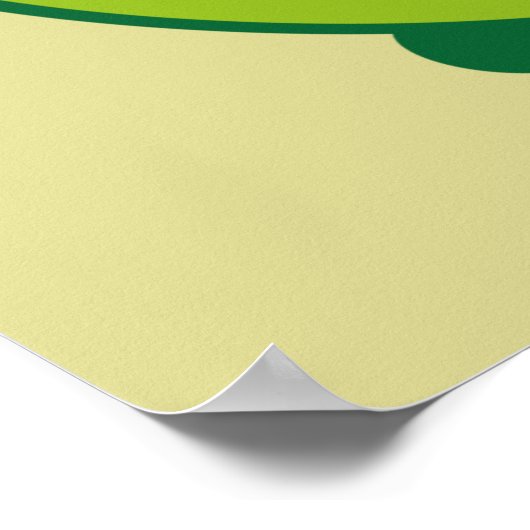 Kawaii Avocado Poster (Ecke)