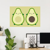 Kawaii Avocado Poster (Heimbüro)