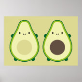 Kawaii Avocado Poster (Vorne)