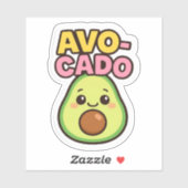 Kawaii Avocado Sticker (Blatt)