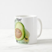 Kawaii Avocado Tasse - Niedlich & glücklich Design (VorderseiteRechts)