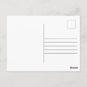 Kawaii Avocado Vielen Dank Baby Dusche Minimalisti Postkarte (Rückseite)