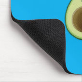 Kawaii Avocado Zeichne Custom Blue Mousepad (Ecke)