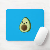 Kawaii Avocado Zeichne Custom Blue Mousepad (Mit Mouse)