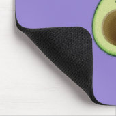 Kawaii Avocado Zeichne Custom Lila Mousepad (Ecke)