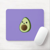 Kawaii Avocado Zeichne Custom Lila Mousepad (Mit Mouse)