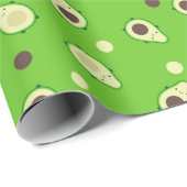 Kawaii Avocados Geschenkpapier (Rolleneckpunkt)