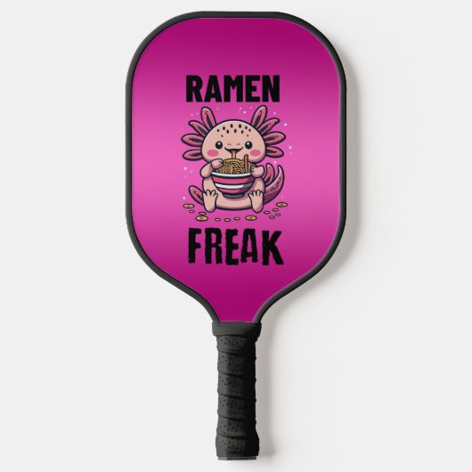 Kawaii Axalotl aß Ramen Pickleball Schläger (Vorderseite)