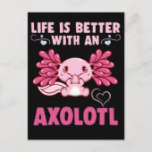 Kawaii Axolotl Amphibian Lover Postkarte (Vorderseite)