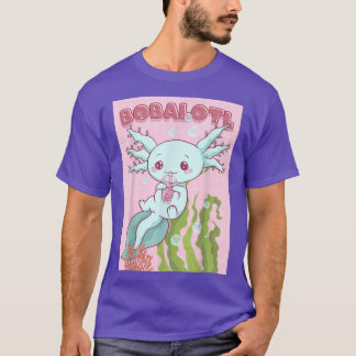 Kawaii Axolotl Boba Bubble Tea Japanese Aesthetic T-Shirt