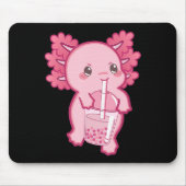 Kawaii Axolotl Boba Bubble Tea Teen Teen Girl Kind Mousepad (Vorne)