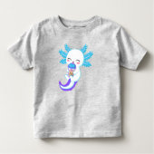 Kawaii Axolotl Boba Tea Toddler T-Shirt (Vorderseite)
