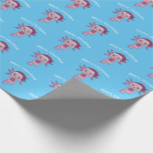 Kawaii Axolotl Christmas Geschenkpapier (Ecke)