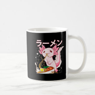 Kawaii Axolotl Eating Ramen Noodles Anime Girls Te Kaffeetasse