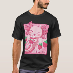 Kawaii Axolotl Erdbeermilchshake Karton Japan T-Shirt