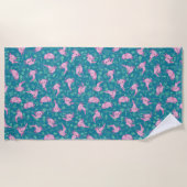Kawaii Axolotl im Ocean Beach Towel Strandtuch (Vorderseite)