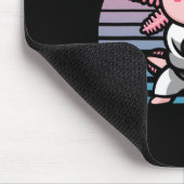 Kawaii Axolotl Karate Funny Martial Arts Mousepad (Ecke)