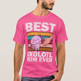 Kawaii Axolotl Mama Niedlich Kawaii Salamander T-Shirt