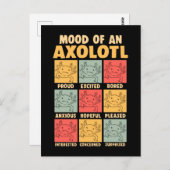 Kawaii Axolotl Mood Amphibian Joke Postkarte (Vorne/Hinten)