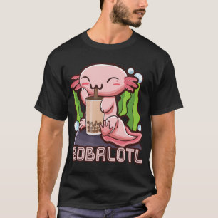 Kawaii Axolotl Niedlich Boba T-Shirt Bubble Tee An