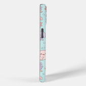 Kawaii Axolotl Ocean Pattern Phone Case (Rückseite / Rechts)