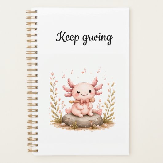Kawaii Axolotl Planer (Vorderseite)