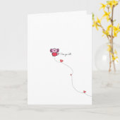 Kawaii Axolotl Pun Valentine Card Karte (Gelbe Blume)