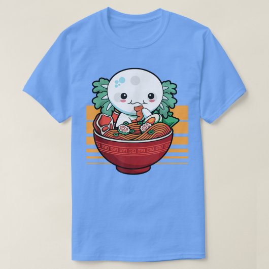 Kawaii Axolotl Ramen Japanese Anime Gift Kids Girl T-Shirt (Design vorne)