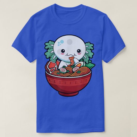 Kawaii Axolotl Ramen Japanisch Anime Lover Geschen T-Shirt (Design vorne)