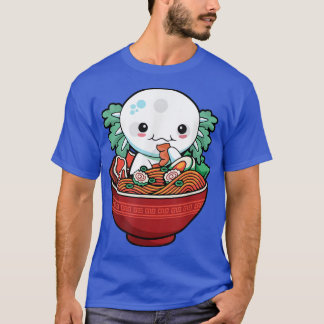 Kawaii Axolotl Ramen Japanisch Anime Lover Geschen T-Shirt