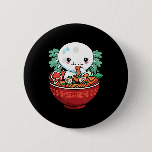 Kawaii Axolotl Ramen Japanisch Anime Lover Teen Gi Button