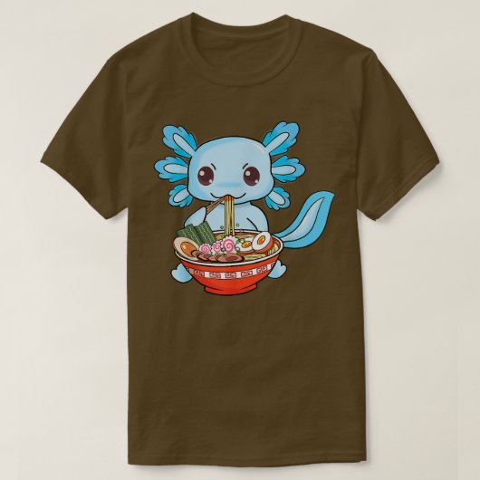 Kawaii Axolotl Ramen Noodles Japanese Anime Gift G T-Shirt (Design vorne)