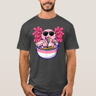 Kawaii Axolotl Ramen Noodles Japanese Anime Gift T T-Shirt