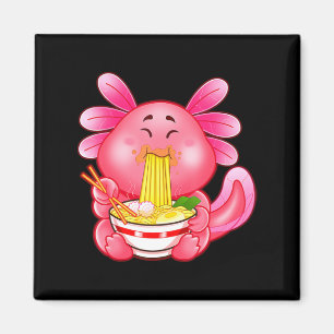 Kawaii Axolotl Ramen Noodles Japanisch Anime Otaku Magnet