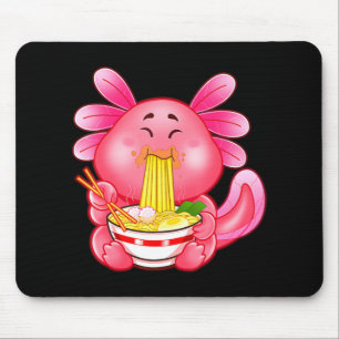 Kawaii Axolotl Ramen Noodles Japanisch Anime Otaku Mousepad