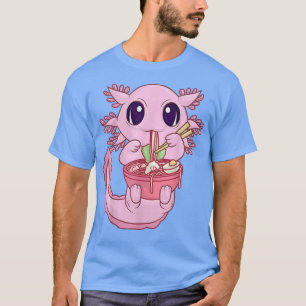 Kawaii Axolotl Ramen Noodles Japanisch Anime Otaku T-Shirt